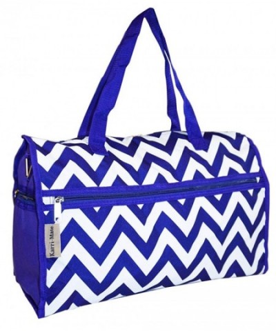 Karri Mate Chevron Duffle Periwinkle Blue