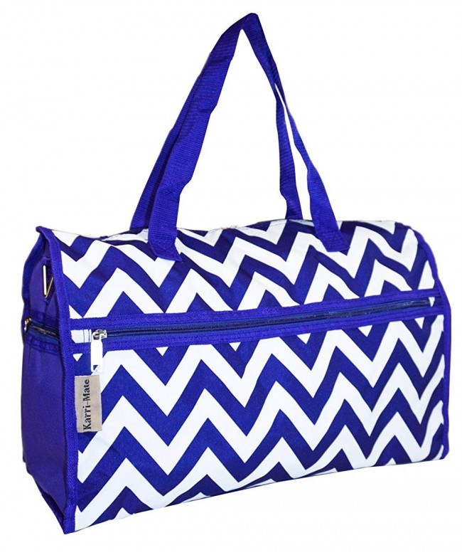 Karri Mate Chevron Duffle Periwinkle Blue
