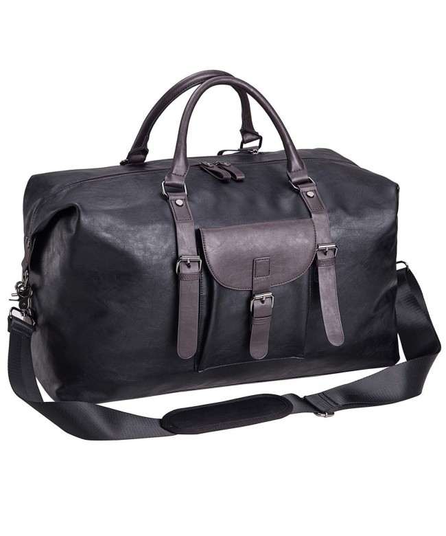 Oversized Leather Blackeekender Overnight Waterproof