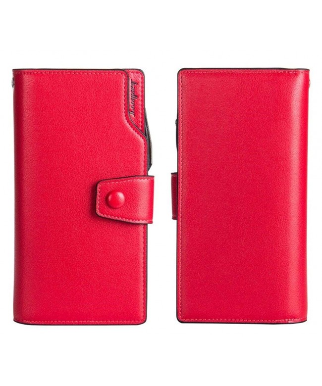 Womens Capacity Leather Organizer Wristlet