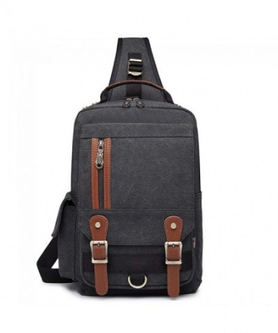 Canvas Crossbody Sling Backpack Shoulder
