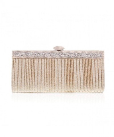 Damara Verticle Pintuck Rhinestone Evening
