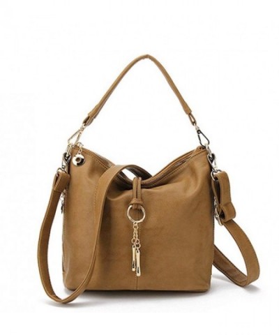Hoxis Tassel Leather Shoulder Handbag