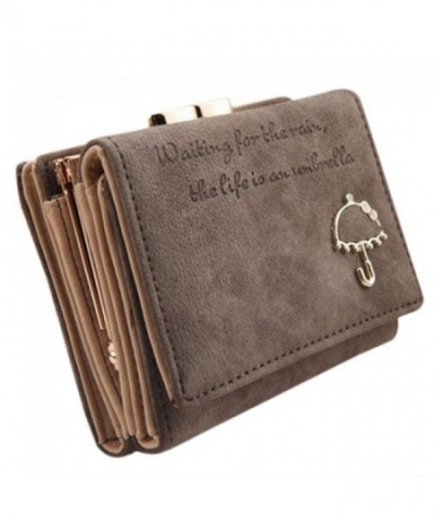 Female Umbrella Leather Trifold Handbag
