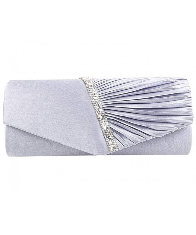 U Story Pleated Wedding Evening Rhinestones