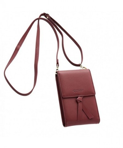 Crossbody Shoulder Leather Cellphone Multi pocket