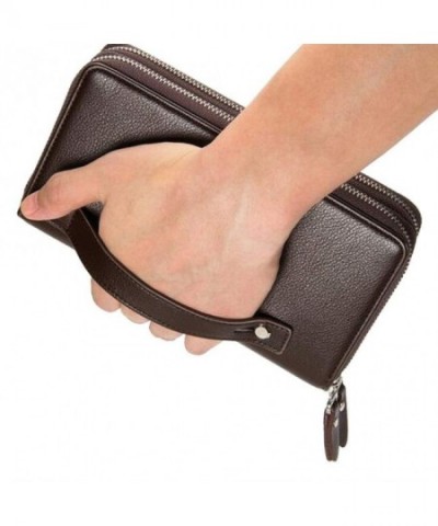 Wallet Welegant Trifold Organizer Leather Checkbook