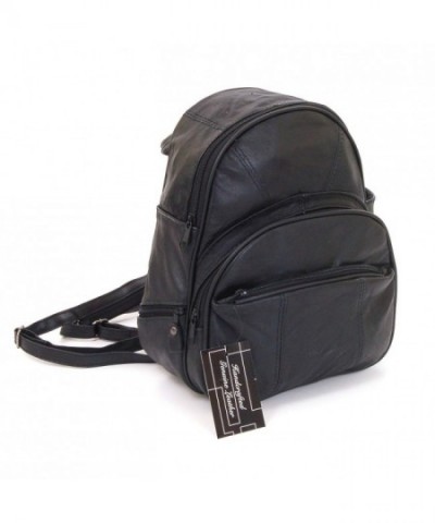 Leather Backpack Convertible Multiple Organizer