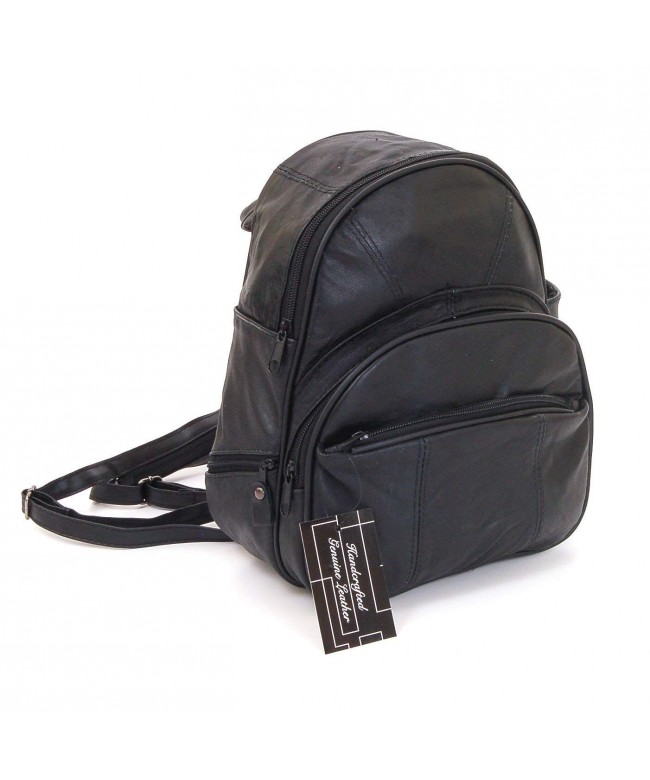 Leather Backpack Convertible Multiple Organizer