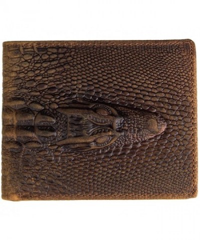 Genuine Leather Alligator Emboss Keychain