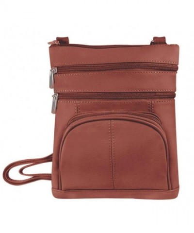 Vivoi Multi Pocket Genuine Leather Crossbody
