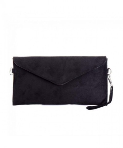 Tedim Suede Envelope Clutch Handbag
