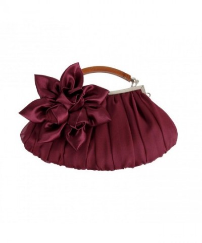 Burgundy Embellished Chiffon Exterior Kissing