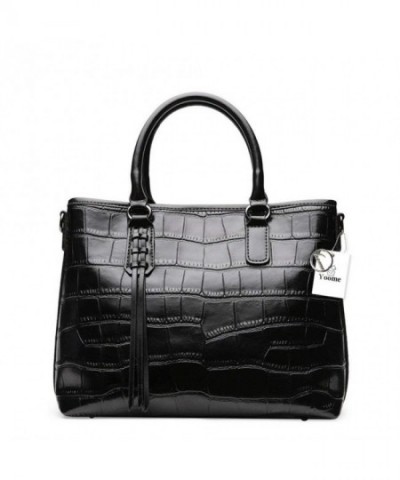 Embossed Crocodile Genuine Handbags Top handle