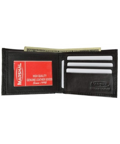 Mens Lambskin Leather Bifold Wallet