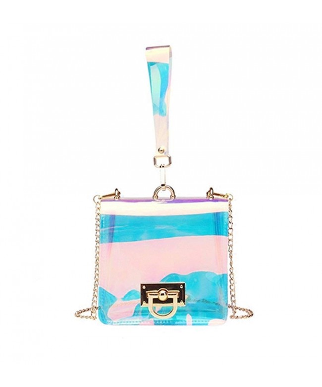 Marchome Holographic Leather Crossbody Handbag