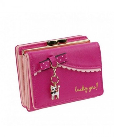 edfamily Womens Leather Bowknot Wallet