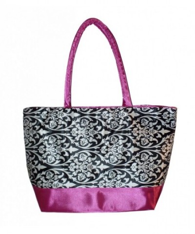 Custom Personalized Damask Canvas Shopping