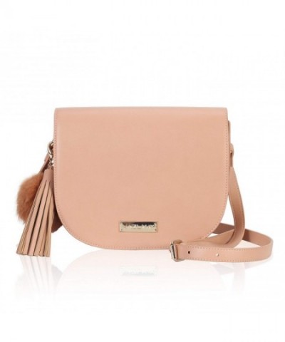 Zipper Saddle Crossbody Shoulder Tassel