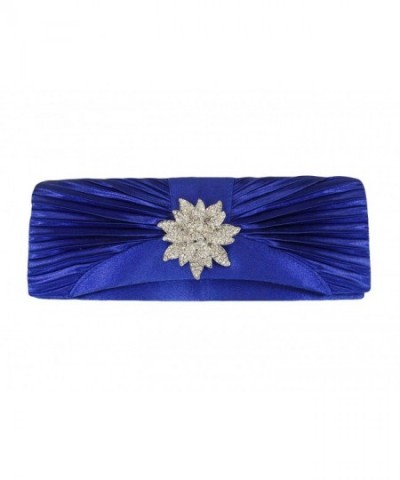 Rhinestone Flower Clutch Evening Shoulder