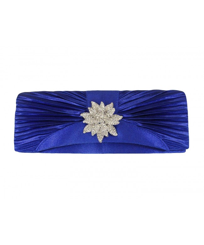Rhinestone Flower Clutch Evening Shoulder