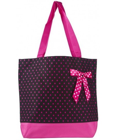 Ever Moda Polka Tote Black