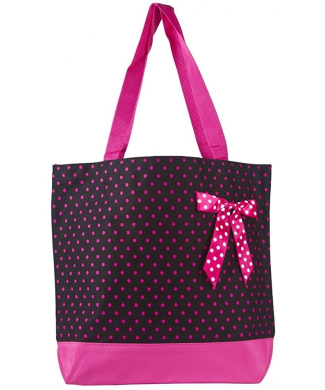 Ever Moda Polka Tote Black
