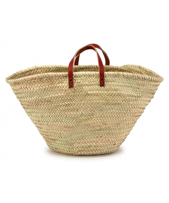 Moroccan Straw Market Leather Handles