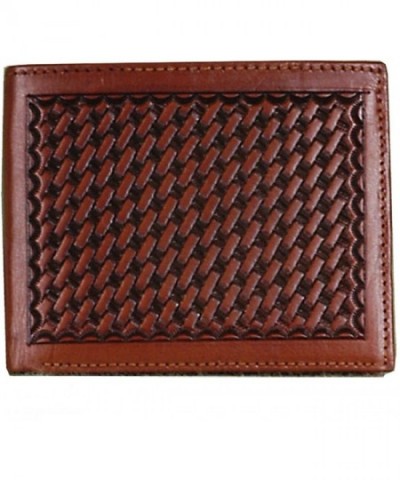 3D Tan Western Bifold Wallet