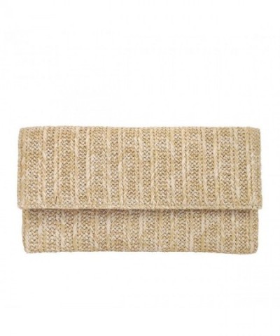 Natural Straw Flat Clutch