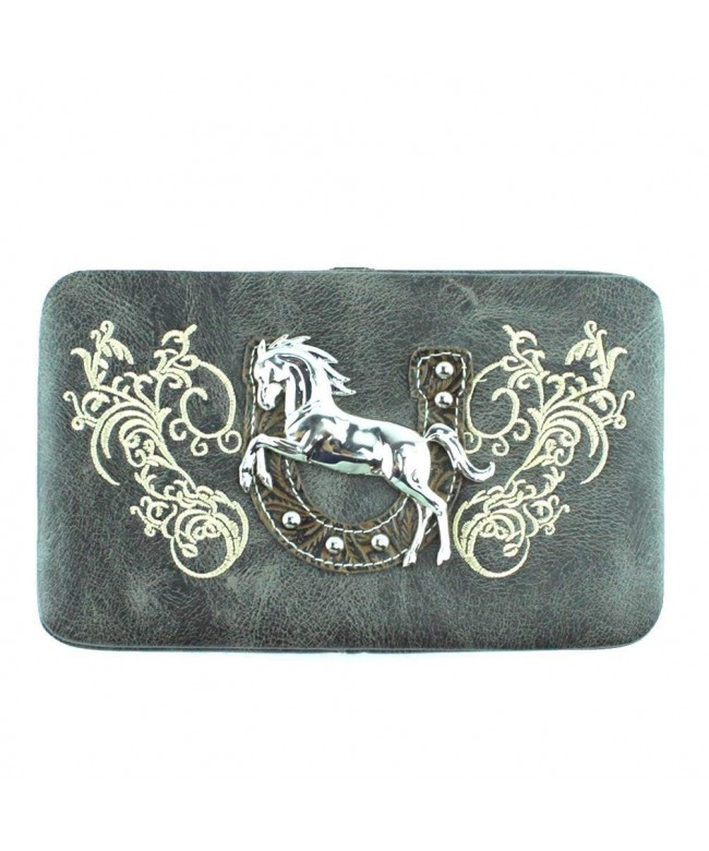 P80652 Horse Decorated Frame Wallet