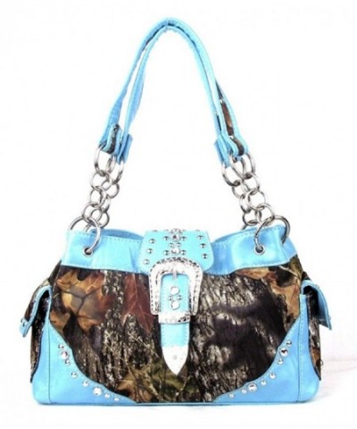 Western Handbag Camouflage Buckle Rhinestone