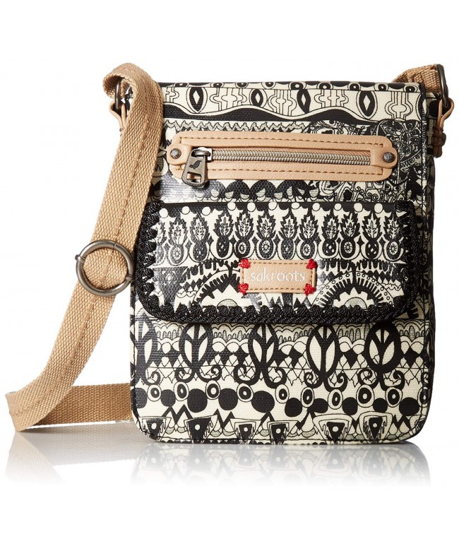 Sakroots Womens Small Messenger Black