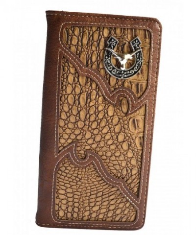western rustic longhorn concho bifold