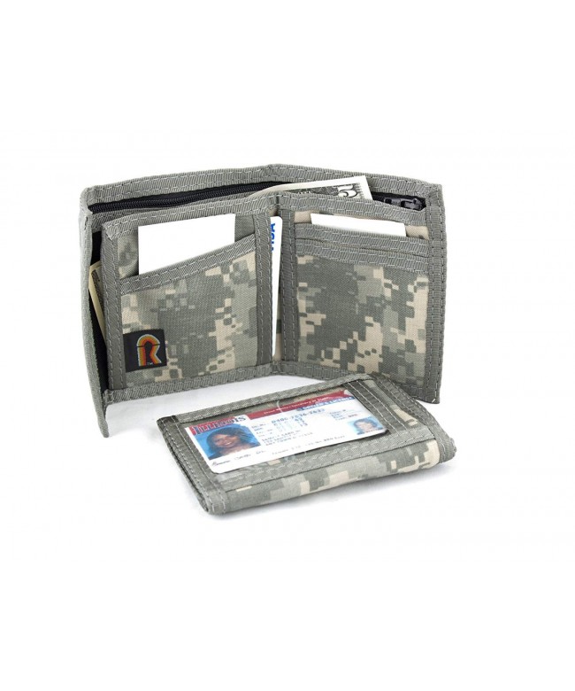 Camouflage Bifold Nylon Wallet Loop