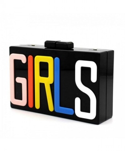 Womens Rectangular Acrylic Evening Handbag