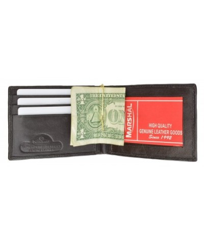 Genuine Leather Lambskin Bifold Marshal