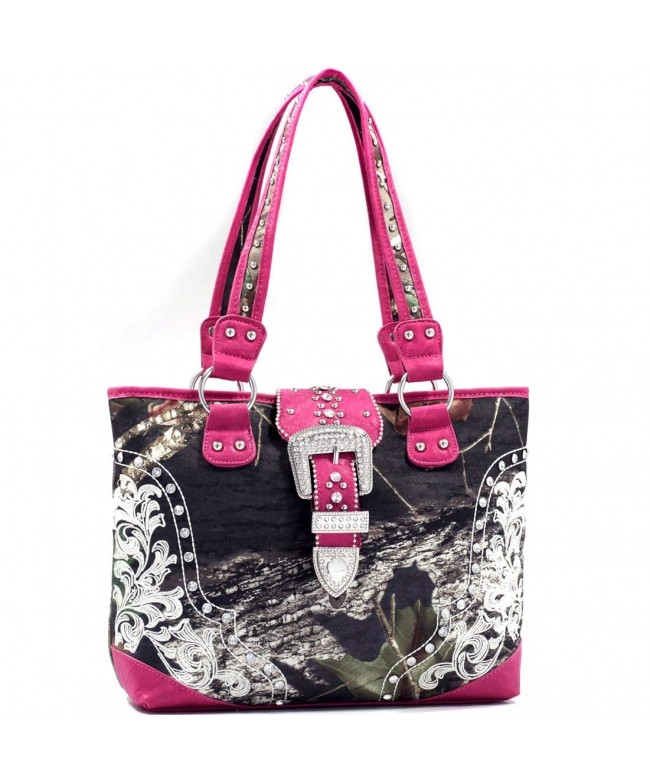 Dasein Rhinestone Studded Embroidered Realtree