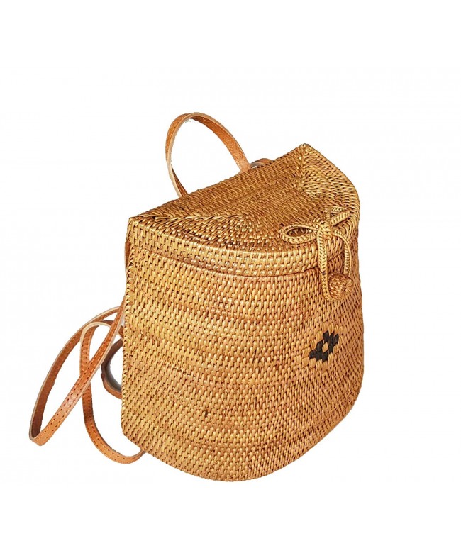 Rattan Nation Woven Backpack Basket