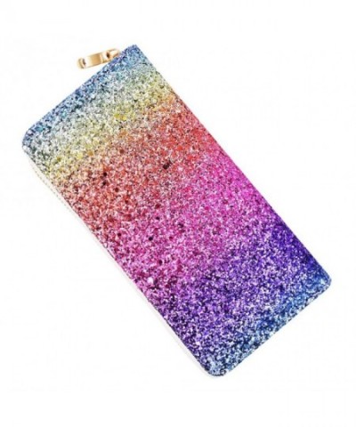 Glitter Blocking Leather Handbag Organizer