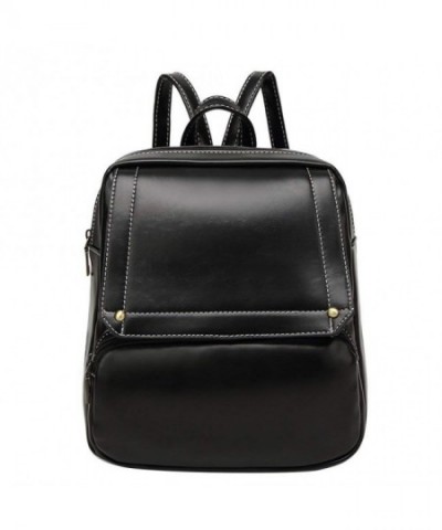 LIZHIGU Leather Backpack Satchel Shoulder