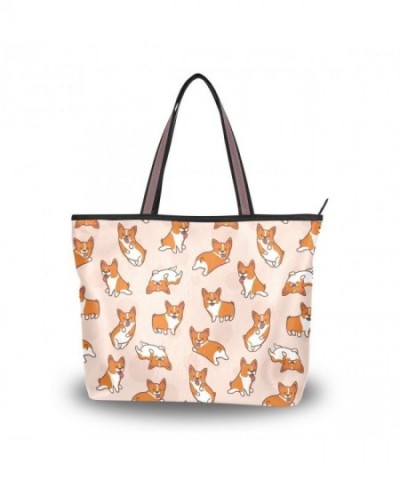 Cartoon Pattern Stylish Zippered Shopping