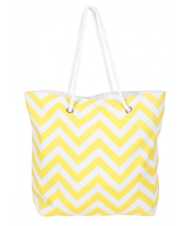 Nicole Yellow Chevron Handles Grommets