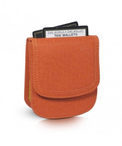 Taxi Wallet Orange Folding Minimalist