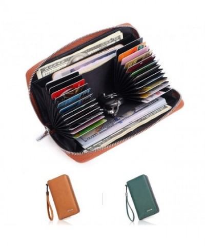 APHISON Blocking Leather Capacity Checkbook