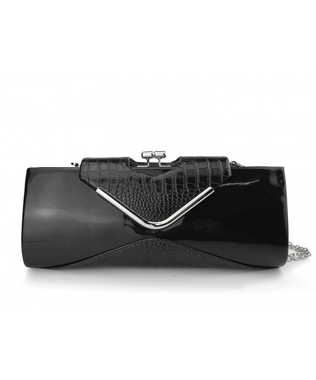 Womens Crocodile Pattern Evening Envelope