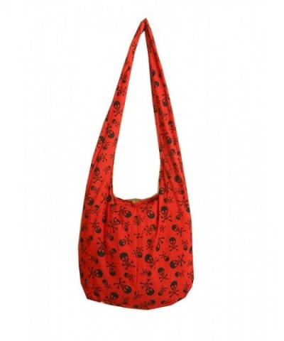 Skull Hippie Cotton Crossbody Messenger
