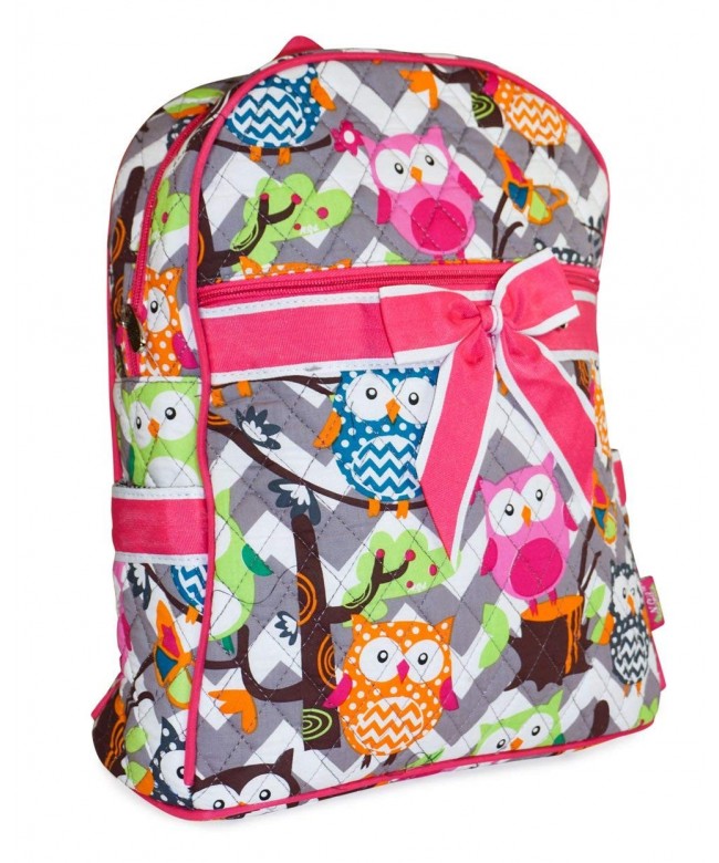 GIL Chevron Owl Quilted Backpack