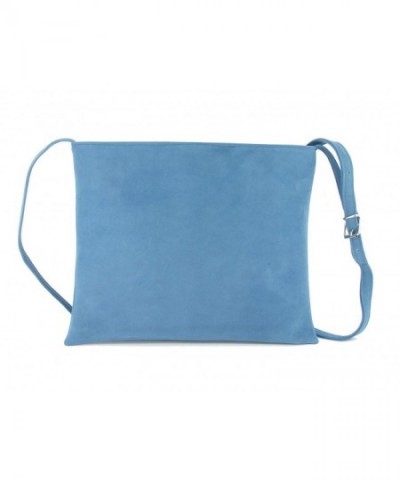 Womens Suede Shoulder Cross Body Zip Top