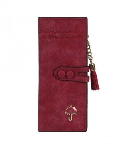 Womens Leather Wallet Clutch Elegant
